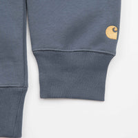 Carhartt Chase Hoodie - Storm Blue / Gold thumbnail