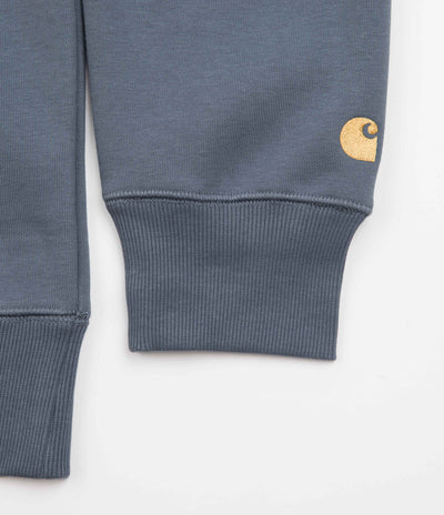 Carhartt Chase Hoodie - Storm Blue / Gold