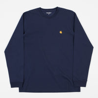 Carhartt Chase Long Sleeve T-Shirt - Blue / Gold thumbnail