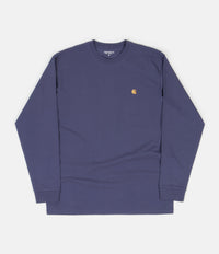 Carhartt Chase Long Sleeve T-Shirt - Cold Viola / Gold