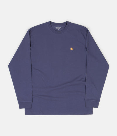 Carhartt Chase Long Sleeve T-Shirt - Cold Viola / Gold