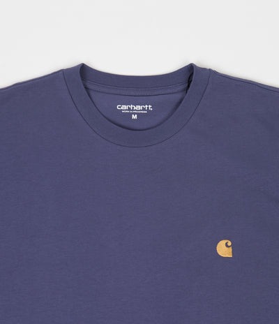 Carhartt Chase Long Sleeve T-Shirt - Cold Viola / Gold