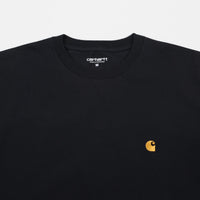 Carhartt Chase Long Sleeve T-Shirt - Dark Navy / Gold thumbnail