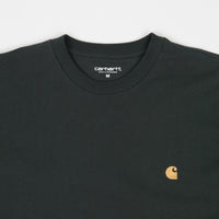 Carhartt Chase Long Sleeve T-Shirt - Dark Teal / Gold thumbnail
