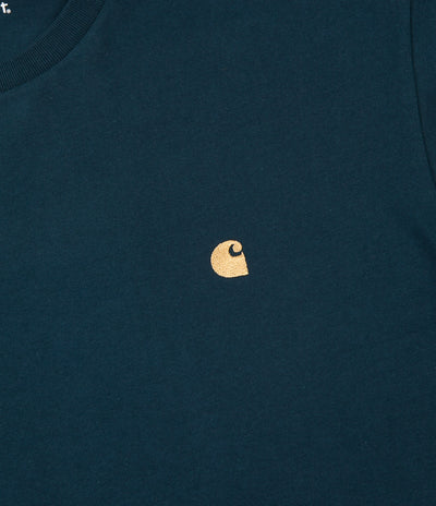 Carhartt Chase Long Sleeve T-Shirt - Duck Blue / Gold