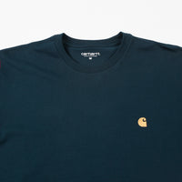 Carhartt Chase Long Sleeve T-Shirt - Duck Blue / Gold thumbnail