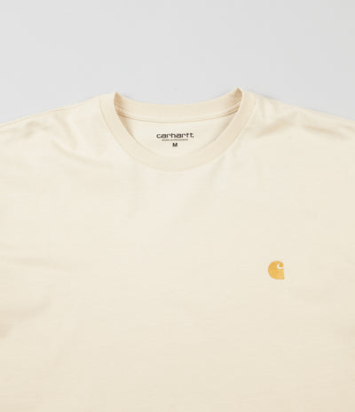 Carhartt Chase Long Sleeve T-Shirt - Flour / Gold