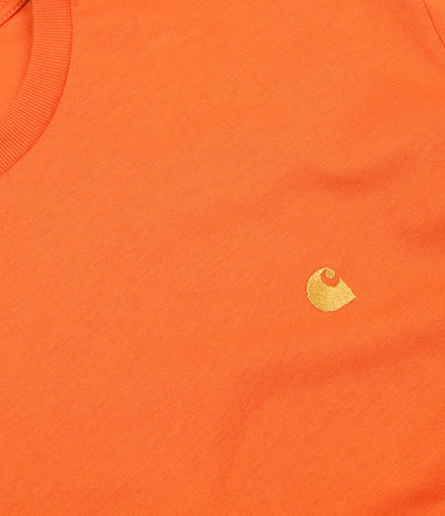 Carhartt Chase Long Sleeve T-Shirt - Jaffa / Gold