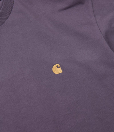 Carhartt Chase Long Sleeve T-Shirt - Provence / Gold