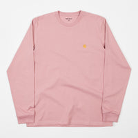 Carhartt Chase Long Sleeve T-Shirt - Soft Rose / Gold thumbnail