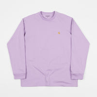 Carhartt Chase Long Sleeve T-Shirt - Soft Lavender / Gold thumbnail
