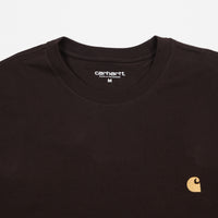 Carhartt Chase Long Sleeve T-Shirt - Tobacco / Gold thumbnail