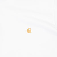 Carhartt Chase Long Sleeve T-Shirt - White / Gold thumbnail