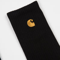 Carhartt Chase Socks - Black / Gold thumbnail