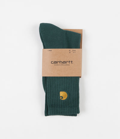 Carhartt Chase Socks - Dark Fir / Gold