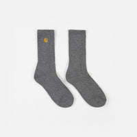 Carhartt Chase Socks - Dark Grey Heather / Gold thumbnail