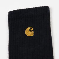 Carhartt Chase Socks - Dark Navy / Gold thumbnail
