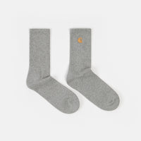 Carhartt Chase Socks - Grey Heather / Gold thumbnail