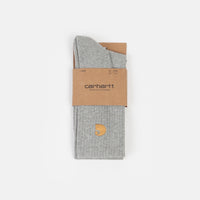 Carhartt Chase Socks - Grey Heather / Gold thumbnail