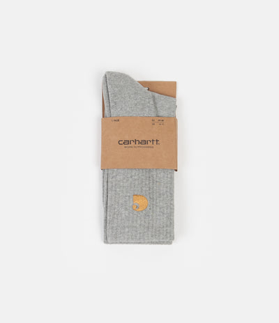 Carhartt Chase Socks - Grey Heather / Gold