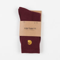 Carhartt Chase Socks - Merlot / Gold thumbnail