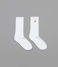 Carhartt Chase Socks - White / Gold