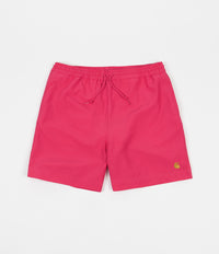 Carhartt Chase Swim Trunk - Ruby Pink / Gold