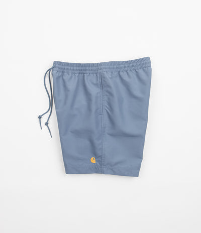 Carhartt Chase Swim Trunks - Icy Water / Gold