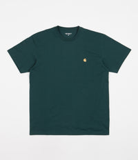 Carhartt Chase T-Shirt - Botanic / Gold