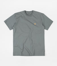 Carhartt Chase T-Shirt - Cloudy / Gold