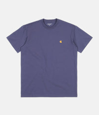 Carhartt Chase T-Shirt - Cold Viola / Gold