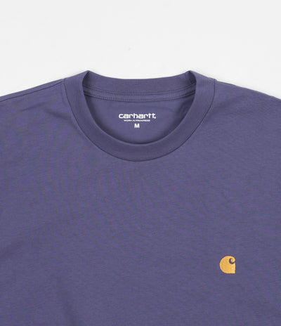 Carhartt Chase T-Shirt - Cold Viola / Gold