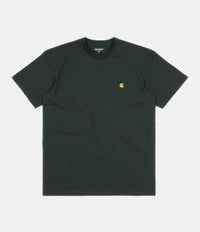 Carhartt Chase T-Shirt - Dark Teal / Gold