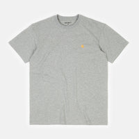 Carhartt Chase T-Shirt - Grey Heather / Gold thumbnail
