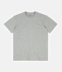 Carhartt Chase T-Shirt - Grey Heather / Gold