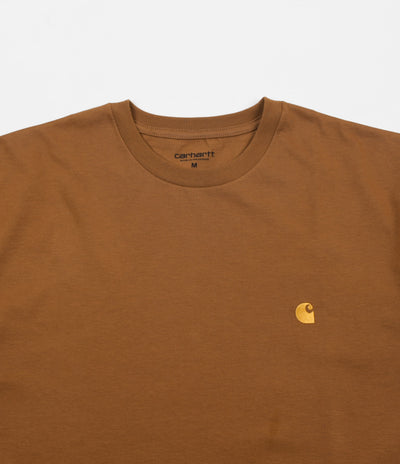 Carhartt Chase T-Shirt - Hamilton Brown / Gold