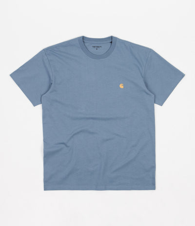 Carhartt Chase T-Shirt - Icy Water / Gold