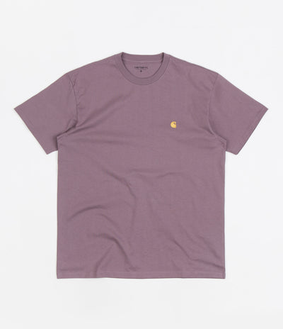 Carhartt Chase T-Shirt - Misty Thistle / Gold
