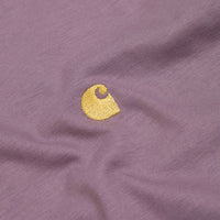 Carhartt Chase T-Shirt - Misty Thistle / Gold thumbnail