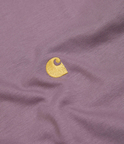 Carhartt Chase T-Shirt - Misty Thistle / Gold