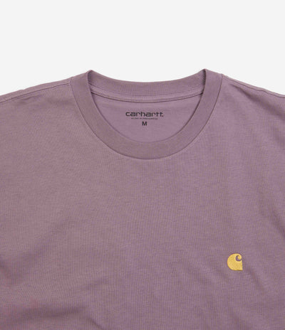 Carhartt Chase T-Shirt - Misty Thistle / Gold