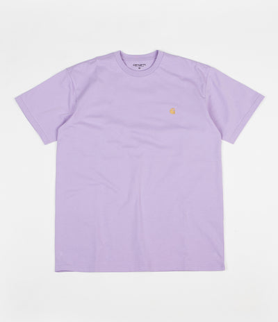 Carhartt Chase T-Shirt - Soft Lavender / Gold