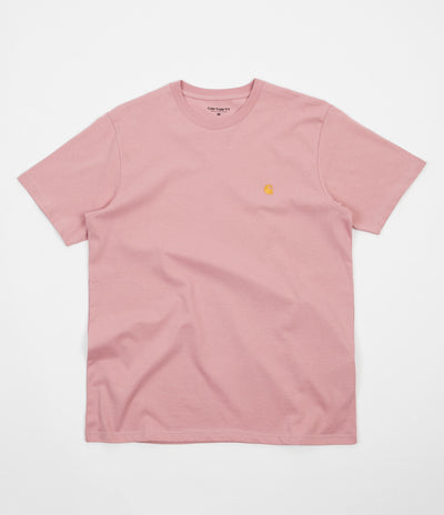 Carhartt Chase T-Shirt - Soft Rose / Gold