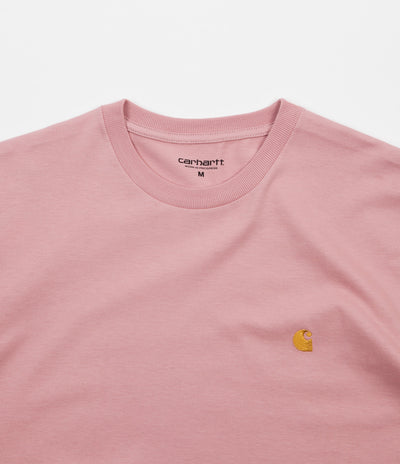 Carhartt Chase T-Shirt - Soft Rose / Gold