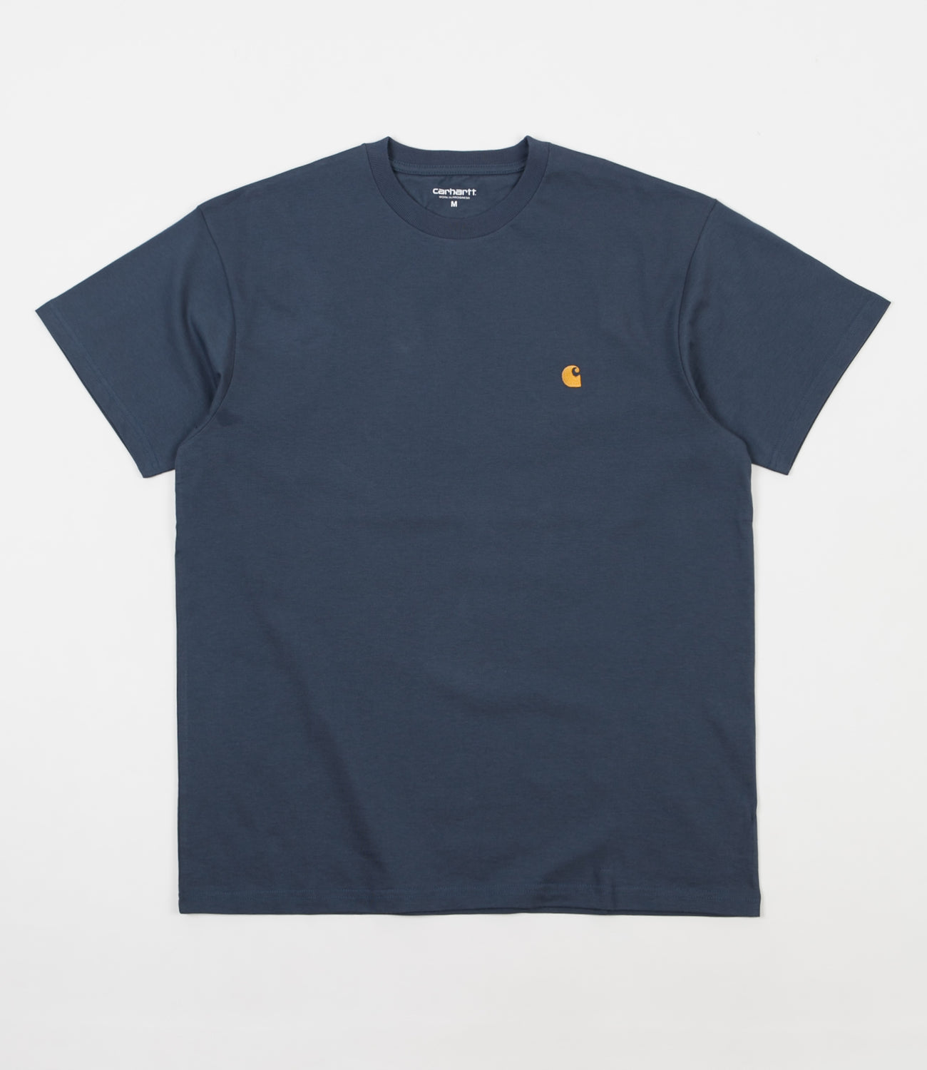 Carhartt Chase T-Shirt - Stone Blue / Gold | Flatspot
