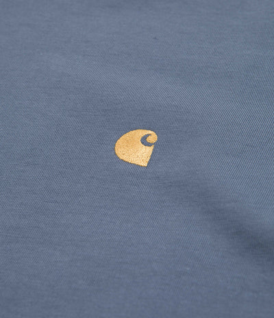 Carhartt Chase T-Shirt - Storm Blue / Gold