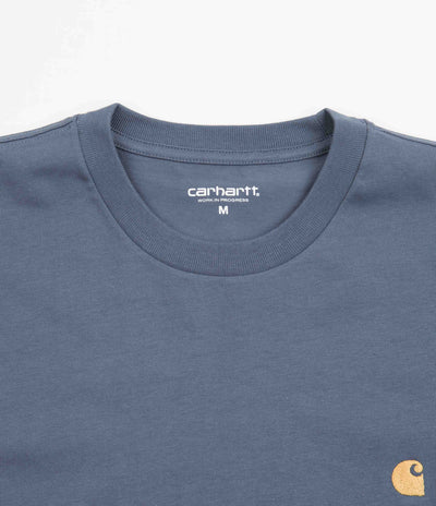 Carhartt Chase T-Shirt - Storm Blue / Gold