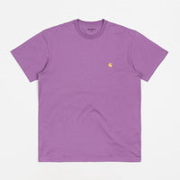 Carhartt Chase T-Shirt in Violanda and Gold thumbnail