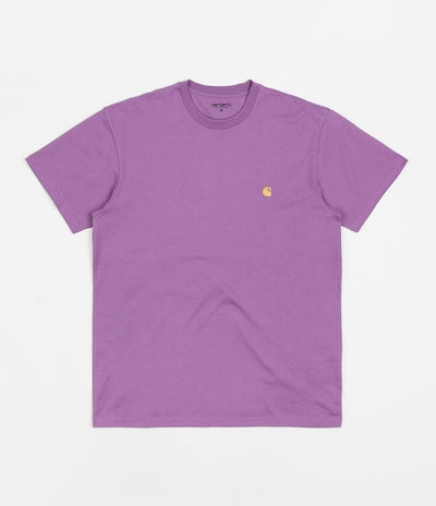 Carhartt Chase T-Shirt - Violanda / Gold