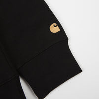 Carhartt Chase Zip Neck Sweatshirt - Black / Gold thumbnail